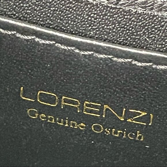 Lorenzi Genuine Ostrich Skin Ladies Handbag - Picture 8 of 11
